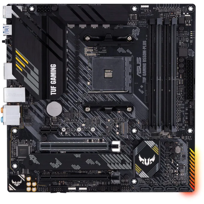 ASUS TUF Gaming B550M-PLUS - micro-ATX AM4 Motherboard, DDR4 (128GB), PCIe 4.0, M.2 & SATA — image 1