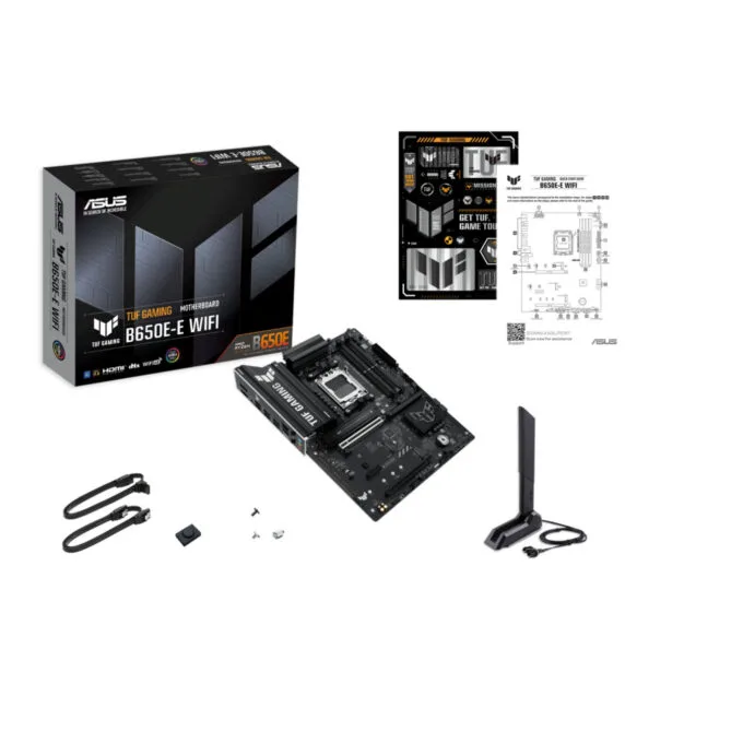 ASUS TUF Gaming B650E-E WIFI - AM5 ATX Motherboard - DDR5, 4 DIMM, 256GB Max, WiFi 6E, 2.5Gb LAN, BT5.3, Black — image 7
