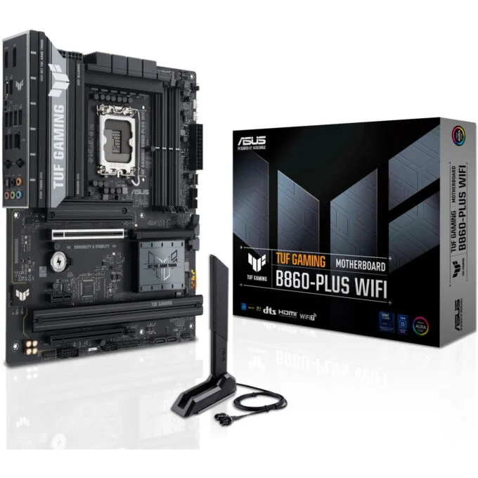 ASUS TUF GAMING B860-PLUS WIFI - LGA1851 ATX Motherboard - DDR5 256GB, Wi-Fi 7, 2.5Gb LAN, PCIe 5.0, 7.1 Audio — image 1