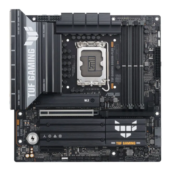ASUS TUF GAMING B860M-PLUS - B860M-PLUS - LGA1851, DDR5, 4×DIMM up to 256GB, micro-ATX, 3×M.2, 2.5Gb LAN — image 1