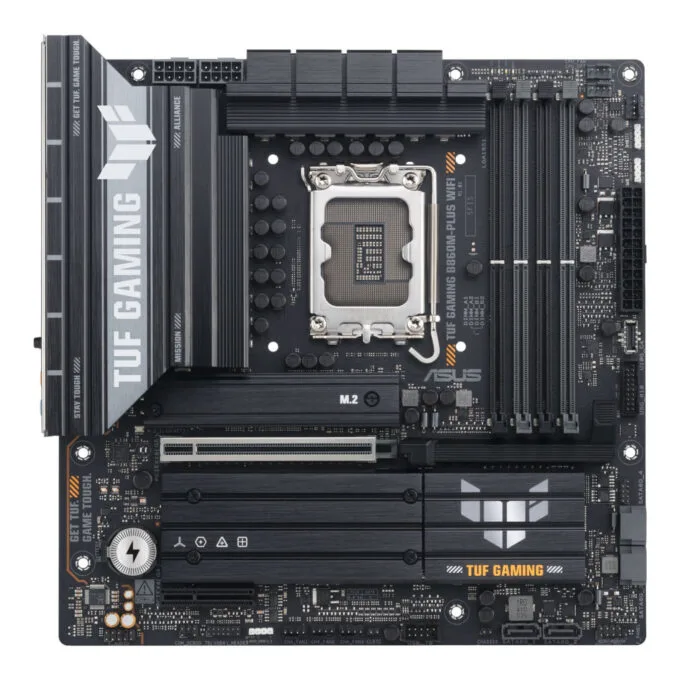 ASUS TUF GAMING B860M-PLUS WIFI - LGA 1851 Micro-ATX DDR5, 256GB, 3x M.2, 2.5Gb LAN, Wi-Fi 7, Bluetooth 5.4 — image 1