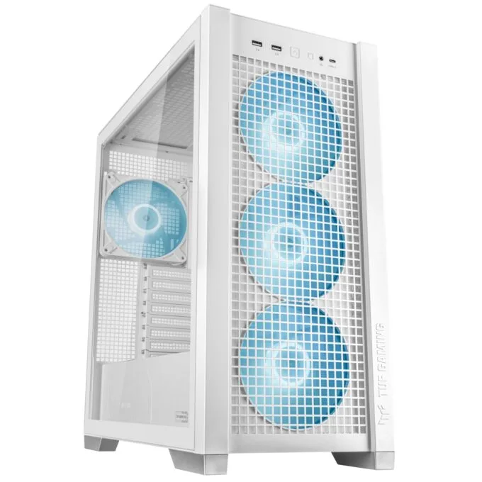 ASUS TUF Gaming GT302 ARGB White ATX Mid-Tower Case 4x140mm Fans — image 5