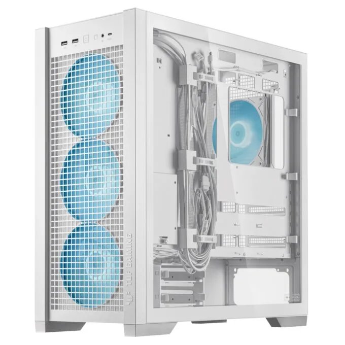 ASUS TUF Gaming GT302 ARGB White ATX Mid-Tower Case 4x140mm Fans — image 7