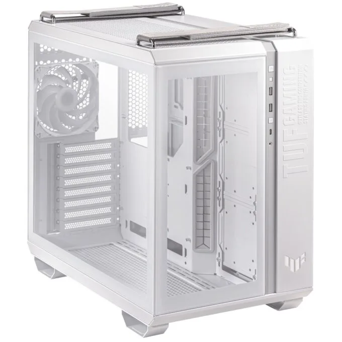 ASUS TUF Gaming GT502 PLUS Mid Tower ATX Case 4x ARGB Fans Tempered Glass White — image 15