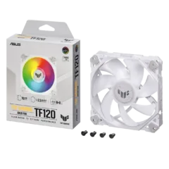 ASUS TUF Gaming TF120 ARGB 120mm PWM Case Fan - White