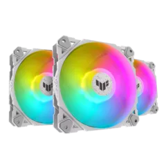 ASUS TUF Gaming TF120 ARGB Triple Kit with Controller - 120mm PWM Case Fans White - 4711081845447