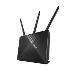 Asus Wireless Router 4G-AX56 - 90IG06G0-MO3110 - Black, 512 MB RAM, 128 MB Flash, Wi-Fi 6, Dual-band, 1201 Mbps