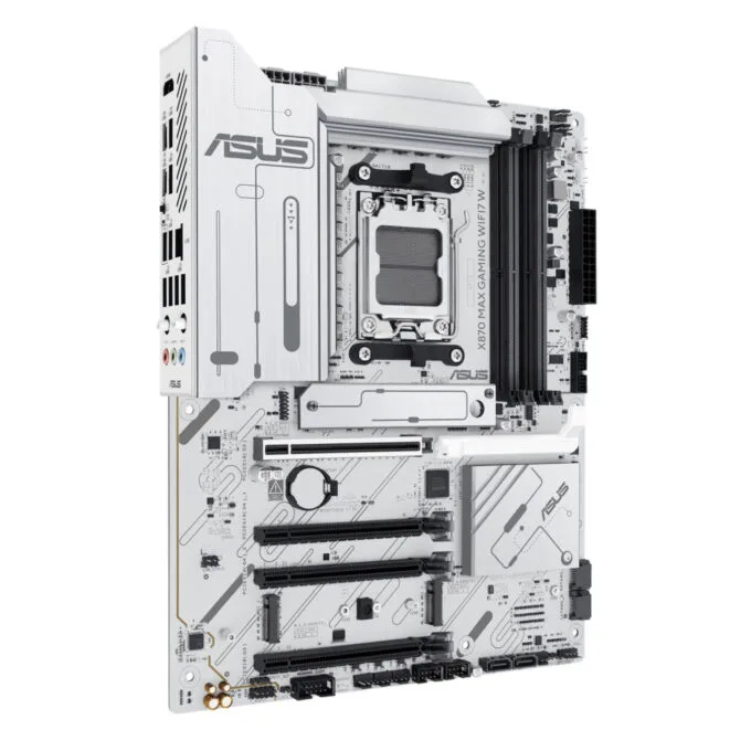 ASUS X870 MAX Gaming WiFi 7 - AM5 ATX Motherboard, DDR5 up to 8000MHz, 4x DIMM, 256GB, PCIe 5.0, White — image 2