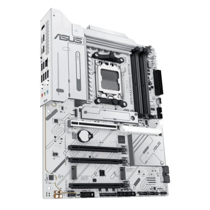 ASUS X870 MAX Gaming WiFi 7 - AM5 ATX Motherboard, DDR5 up to 8000MHz, 4x DIMM, 256GB, PCIe 5.0, White — image 3