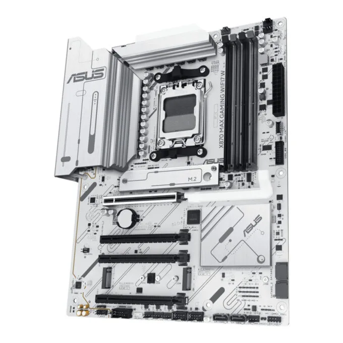 ASUS X870 MAX Gaming WiFi 7 - AM5 ATX Motherboard, DDR5 up to 8000MHz, 4x DIMM, 256GB, PCIe 5.0, White — image 4