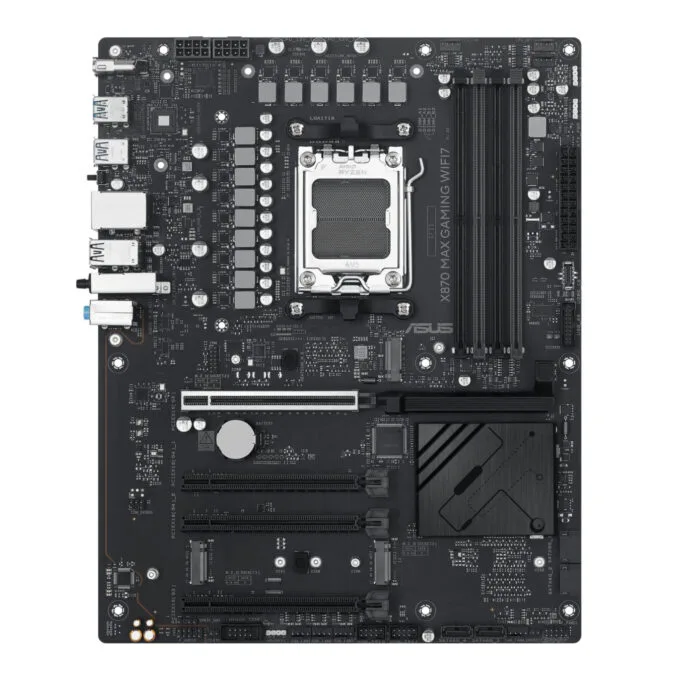 ASUS X870 MAX Gaming WiFi 7 - AM5 Socket - DDR5, ATX, 4x DIMM, 3x M.2, 2.5Gb LAN, Black — image 1