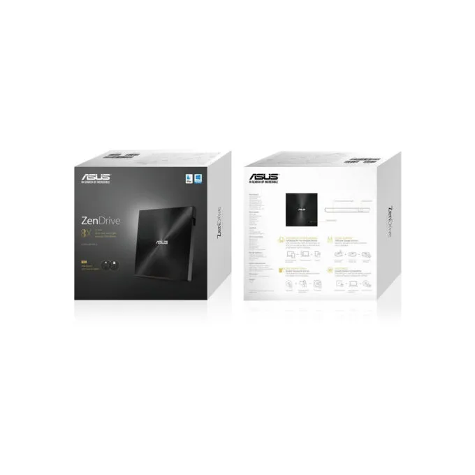 ASUS ZenDrive U9M ASDRW-08U9M-U - External Slim DVD±RW Drive, Black, USB 2.0 — image 6