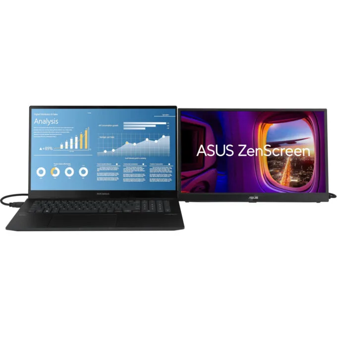 ASUS ZenScreen MB17AHG - 17.3in FHD IPS Portable Monitor - Black, HDMI 1.4 & 2x USB-C, 144Hz, 5ms — image 8