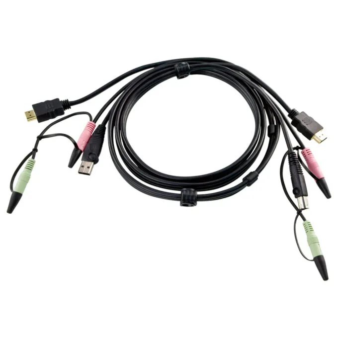 ATEN 2L-7D02UH HDMI KVM Anschlusskabel schwarz 1.8m USB 2.0 — image 1