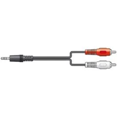 AV:link 3.5mm to 2RCA - 112.064UK - 1.2m