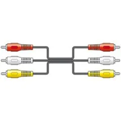 AV:link 3RCA to 3RCA Cable - 112.074UK - 3.0m