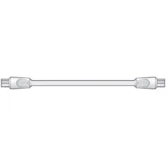AV:link Coaxial Flyhead - 112.006UK - M-M 10M White