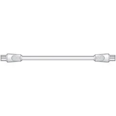 AV:link Coaxial Flyhead M-M 4M - 112.004UK - White