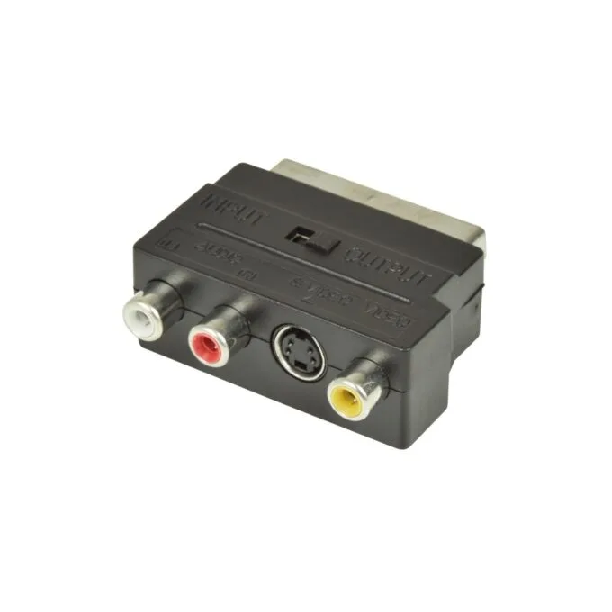AV:Link Scart to 3RCA Adaptor - 122.410UK - Scart to 3RCA Adaptor with Switch — image 1