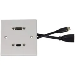 AV:Link Wall Plate - 122.387UK - USB-C HDMI 8K