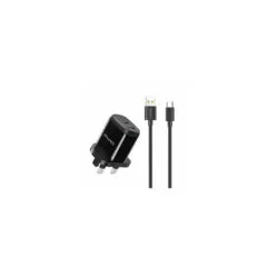 Awei PD1 Smartphone Charger Adapter - 20W USB-C PD + USB-A QC3.0 Fast Charger - Black