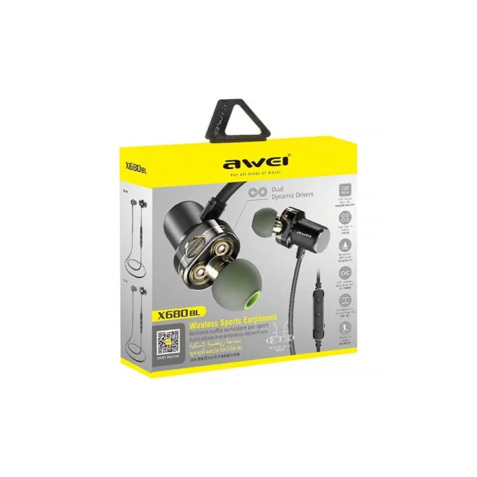Awei X680BL Bluetooth TWS Earbuds - True Wireless, IPX4 Water Resistant, Noise Cancelling, 5.5h Playtime — image 3