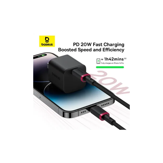 Baseus Cable Lightning to USB-A Dura Series Braided 2.0m Black-Red - Lightning to USB-A, Dura Series, Braided, 2.0m, Black-Red — image 5