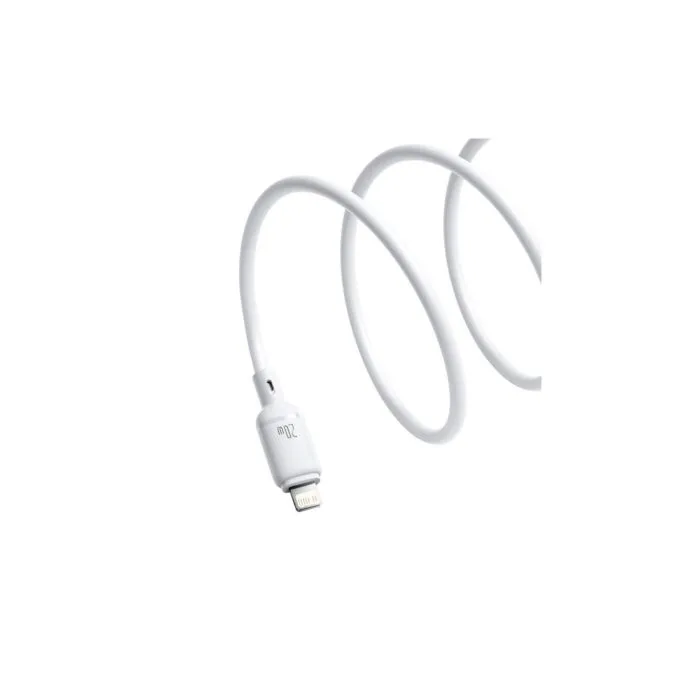 Baseus Cable Silky Series - Lightning to USB-C - 2.0m - White — image 3