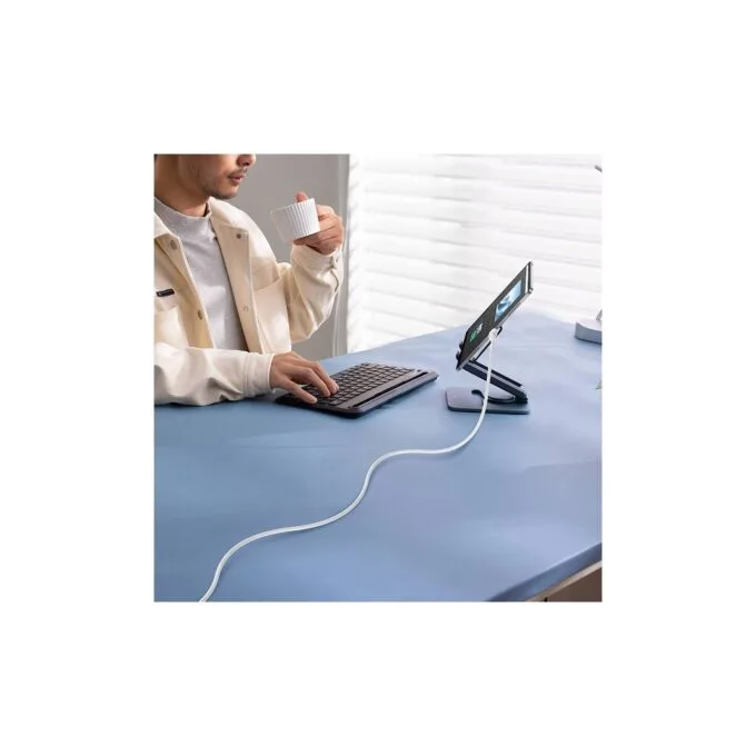Baseus Cable Silky Series - Lightning to USB-C - 2.0m - White — image 7