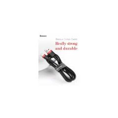 Baseus Cafule Braided Lightning Cable - 2.4A 0.5m Grey