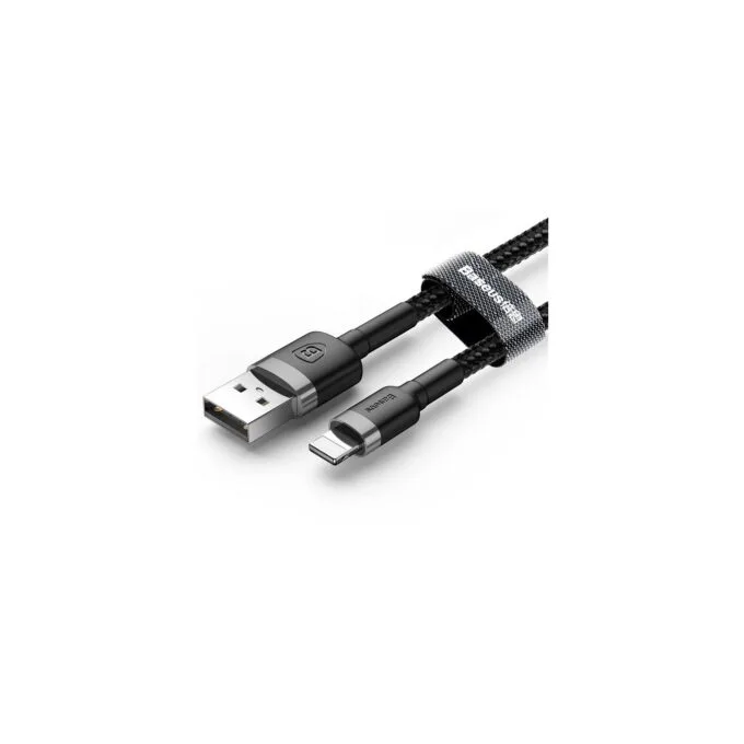 Baseus Cafule Braided Lightning Cable - 2.4A 0.5m Grey — image 5