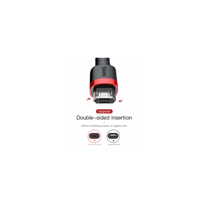 Baseus Cafule Braided MicroUSB Cable - 1.5A 2.0m Red — image 3