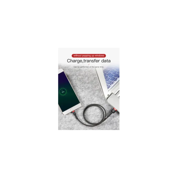 Baseus Cafule Braided MicroUSB Cable - 1.5A 2.0m Red — image 5