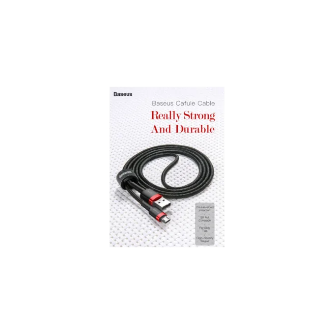 Baseus Cafule Braided MicroUSB Cable - 1.5A 2.0m Red — image 1
