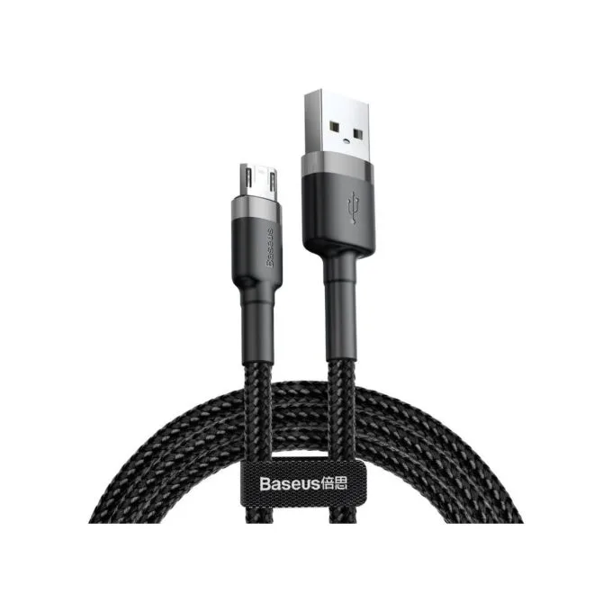 Baseus Cafule Braided MicroUSB Cable 2A 3.0m Black — image 1