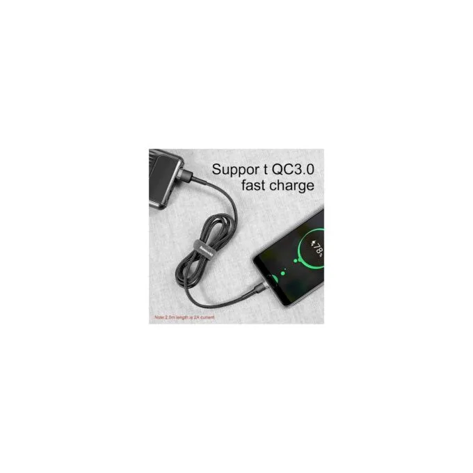Baseus Cafule Braided Type-C Cable - 3.0A 0.5m Grey — image 8