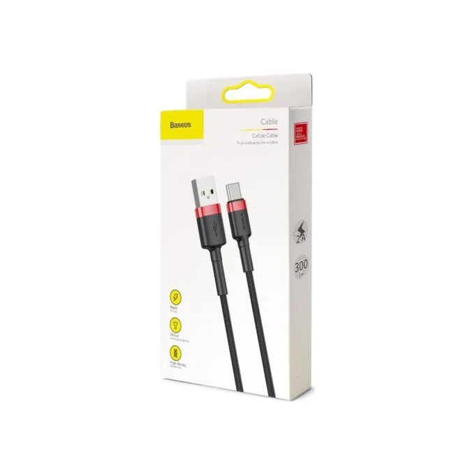 Baseus Cafule Braided USB-A to Type-C Cable 2A 3m Black — image 5
