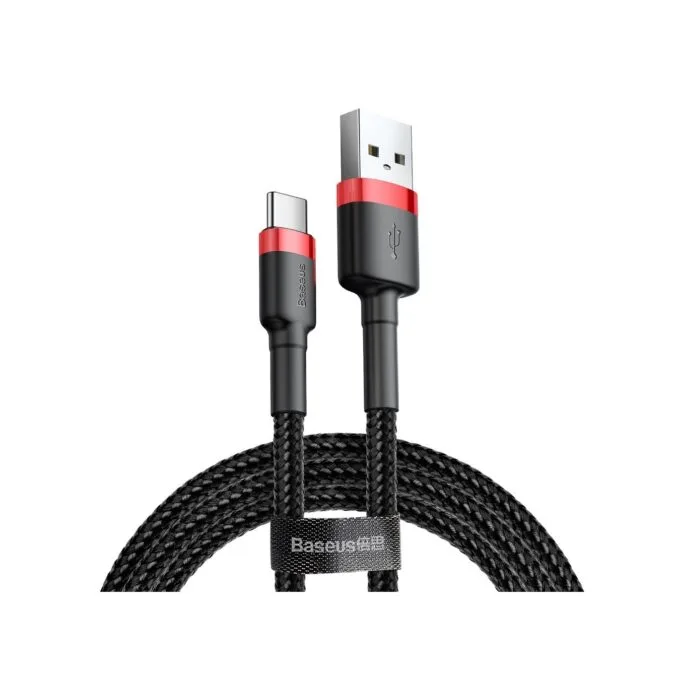 Baseus Cafule Braided USB-A to Type-C Cable 2A 3m Black — image 1