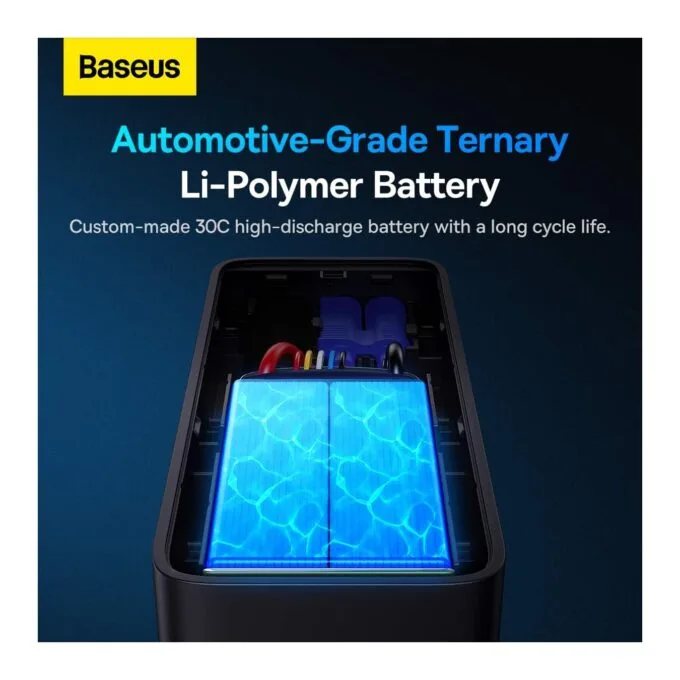 Baseus Car Jump Start Booster & Powerbank - ALPHA Black - 6000mAh - 600A — image 5