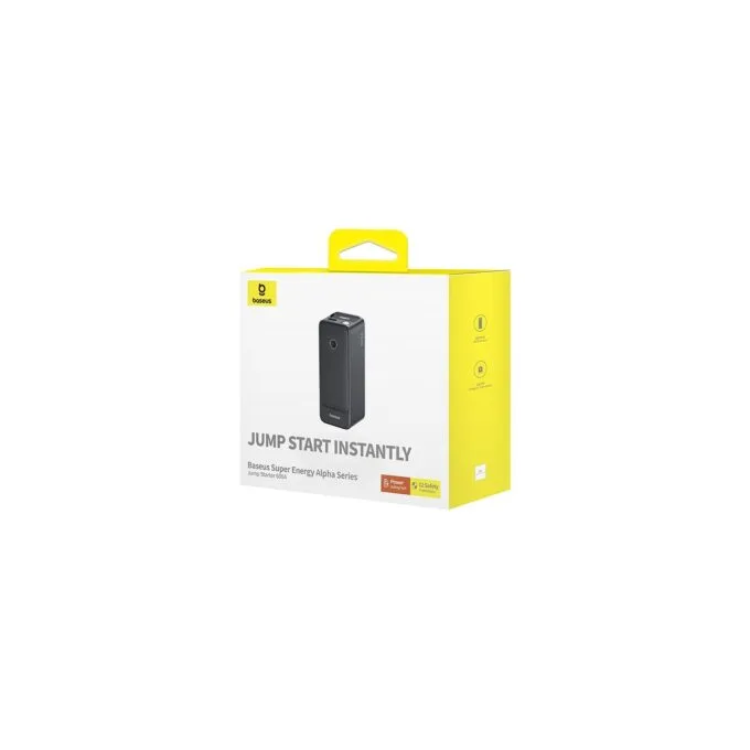 Baseus Car Jump Start Booster & Powerbank - ALPHA Black - 6000mAh - 600A — image 9
