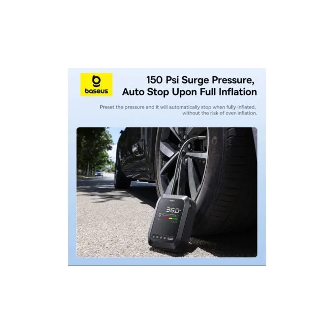 Baseus Car Jump Start Booster & Powerbank + Inflator - 12650mAh 1200A SUPER ENERGY — image 6