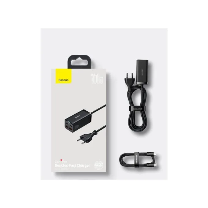 Baseus Charger Desktop - 100W 2C+2U EU Black — image 9