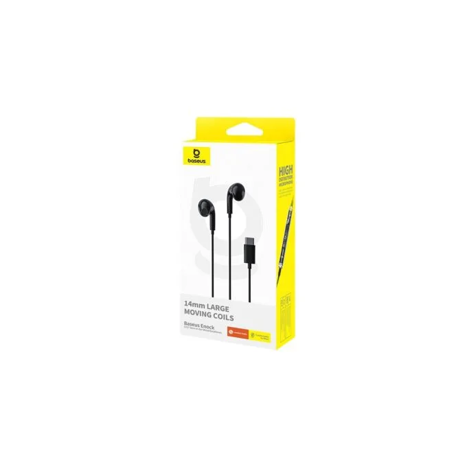 Baseus Earphones - CZ17 - Wired Type C Black — image 7
