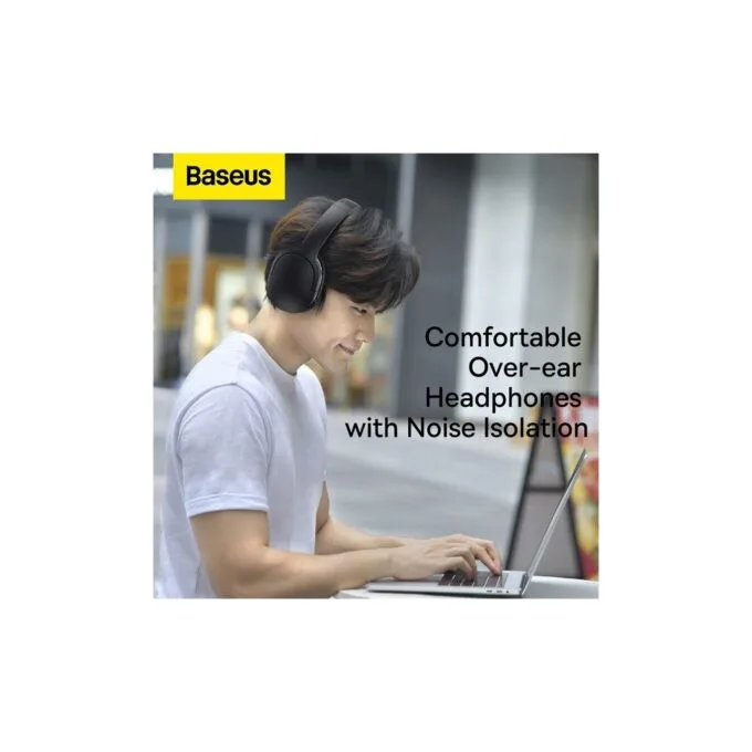 Baseus Encok Wireless Headphone - D02 Pro - Black — image 6