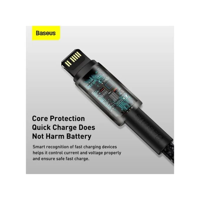 Baseus Gold Type-C to Lightning - PD 20W 2m Black — image 6