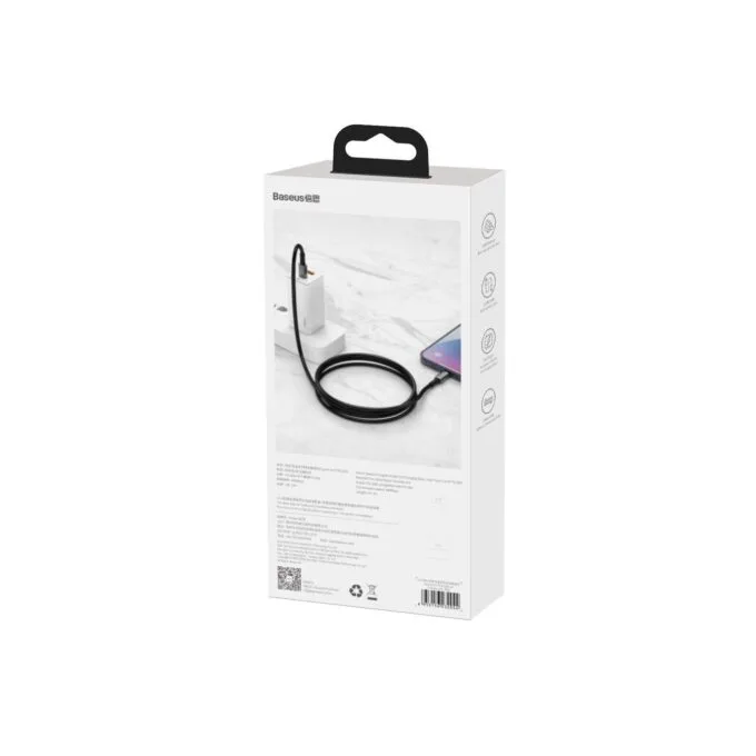 Baseus Gold Type-C to Lightning - PD 20W 2m Black — image 14