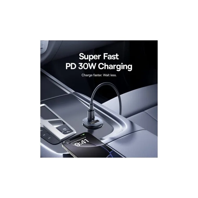 Baseus GoTrip Car Charger - DP1 - 30W U+C Cosmic Black — image 13