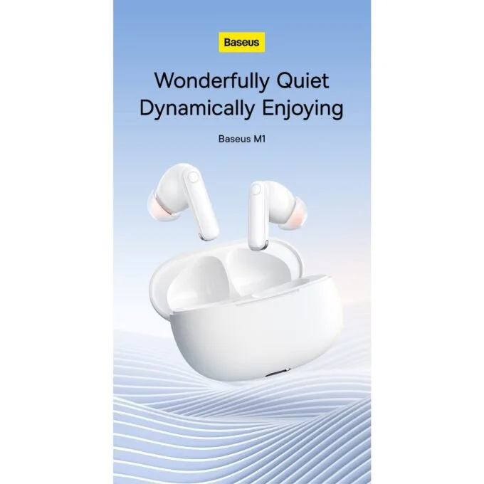 Baseus Headphones In Ear TWS ANC White - MZ10 - In Ear, TWS, ANC, White — image 4