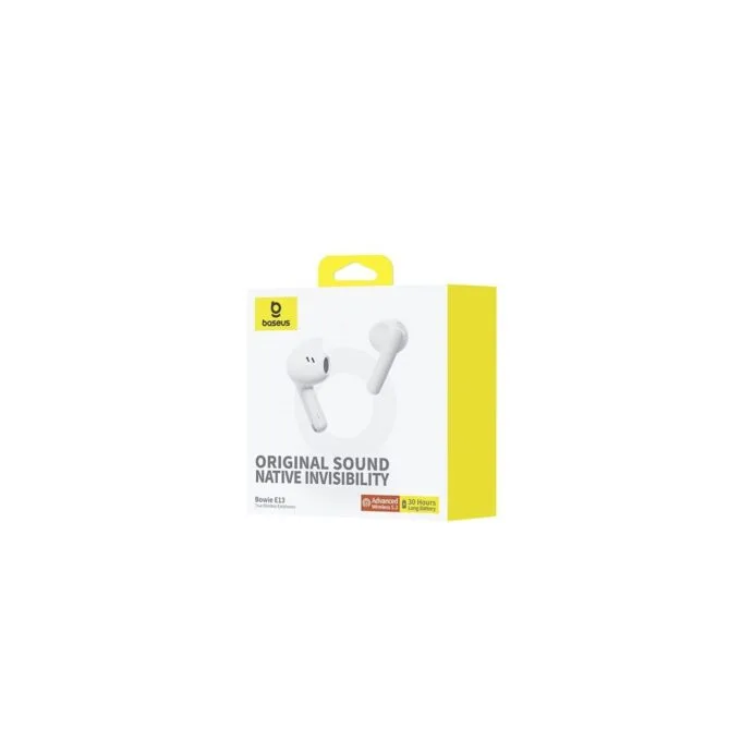 Baseus Headphones In Ear TWS Bowie - E13 - Moon White — image 14