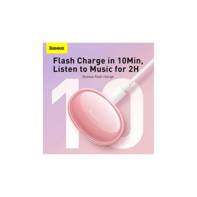 Baseus Headphones In Ear TWS Bowie - E2 - Pink — image 6